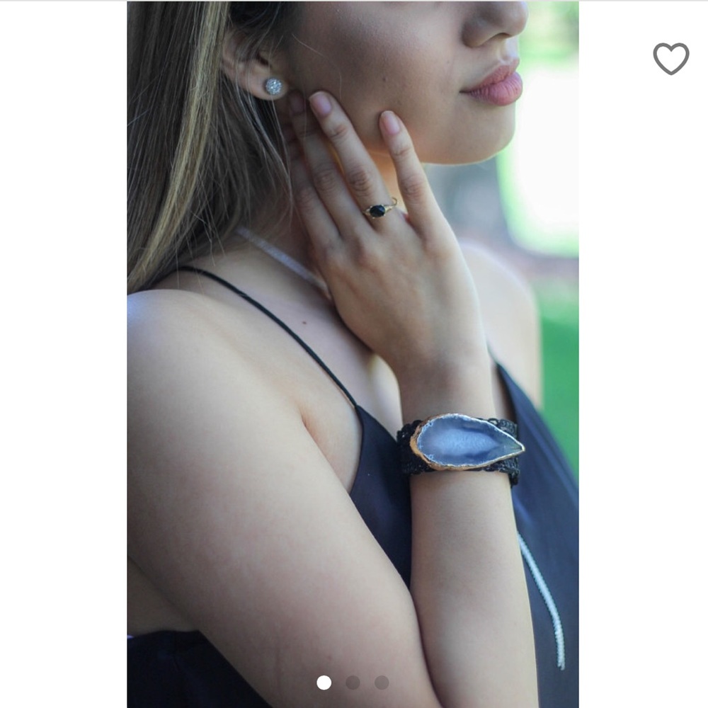 Natural stone cuff